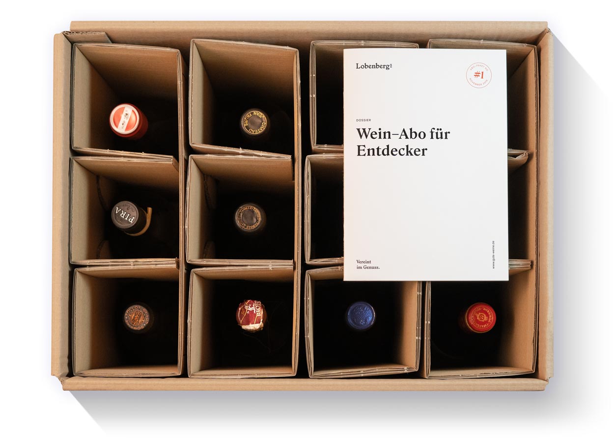 Lobenbergs Wein-Abo Paket mit gebundenem Beileger