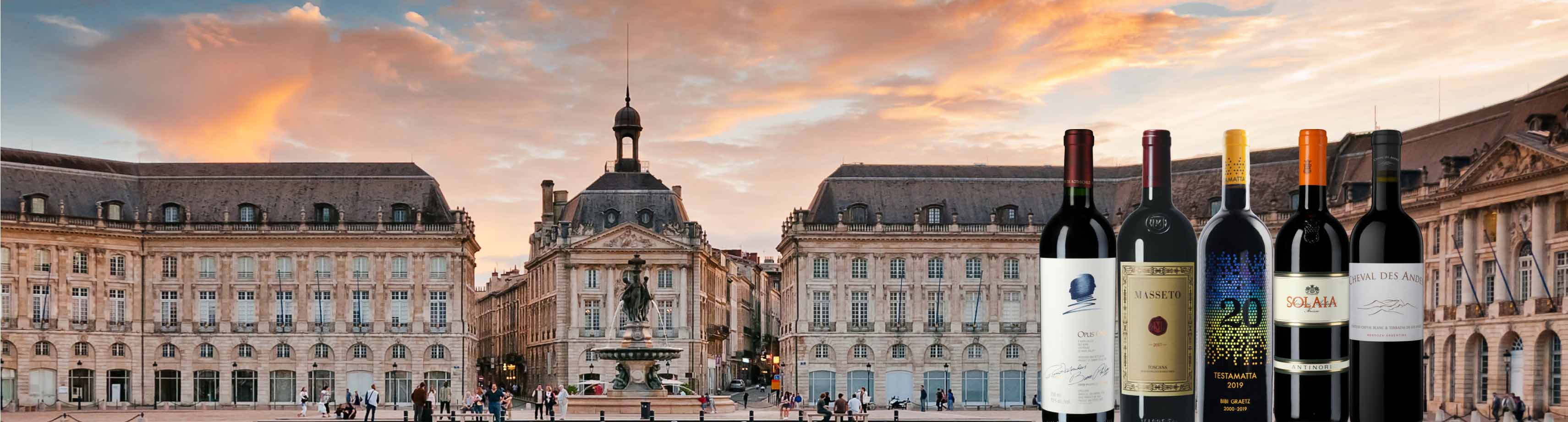 Place de la Bourse de Bordeaux, Sonnenaufgang