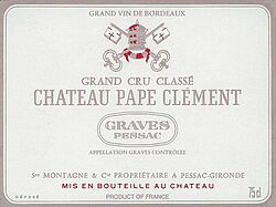 Chateau Pape Clement Blanc Cru Classe 2010