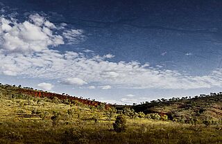 Landschaft bei Cloudburst
