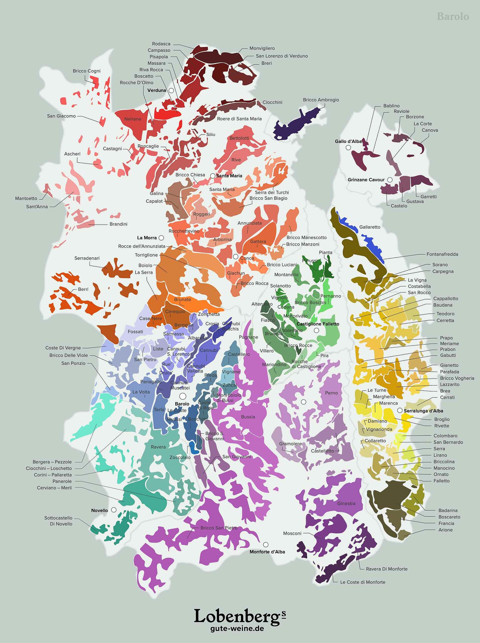 Weinkarte Barolo