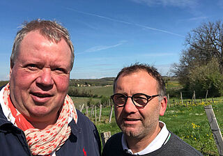 Auf Chateau Tertre de la Mouleyre mit Besitzer Eric