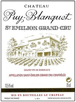 Chateau Puy Blanquet 2016