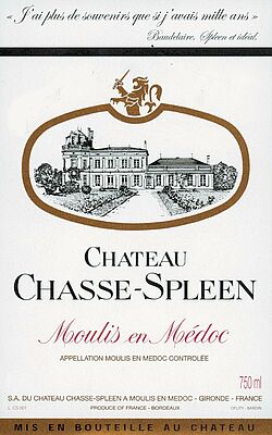Chateau Chasse Spleen Cru Bourgeois 2014