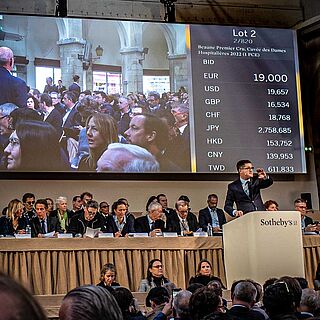 Versteigerungswein Bordeaux Versteigerung