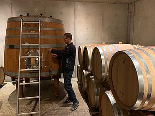 Holger Koch im Weinkeller