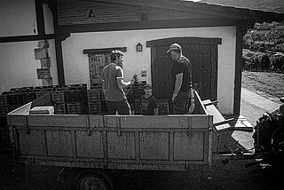 Winzer auf dem Weingut Doniene Gorrondona