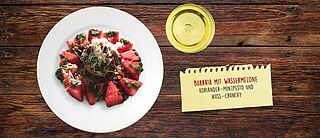 Burrata und Wassermelone