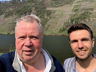 Heiner Lobenberg und Elias Schlichting bei Pünderich Marienburg