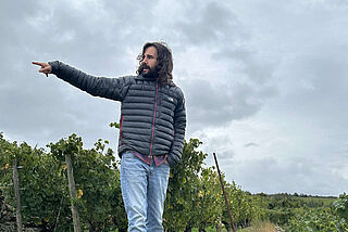 Mit Önologe Pablo Blanco Vilacha in Valdeorras