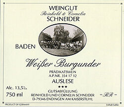 Weißer Burgunder RR Auslese trocken 2009