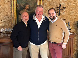 Moulin Haut Laroque mit Jean Noel und Thoma Herve