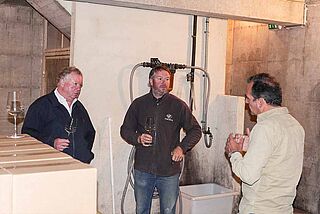 Heiner zusammen mit Andreas Lenzenwöger und Jerome Bressy