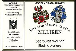 Saarburger Rausch Riesling Auslese Goldkapsel (fruchtsüß) 2010