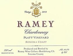 Sonoma Chardonnay Platt Vineyard 2012