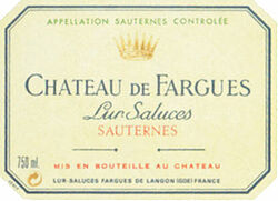Chateau de Fargues Cru Classe (fruchtsüß) 1981