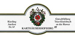 Eitelsbacher Karthäuserhofberg Riesling Auslese Nr. 57 (fruchtsüß) 2011