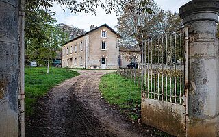 Les Héritiers Saint-Genys Auffahrt zum Weingut