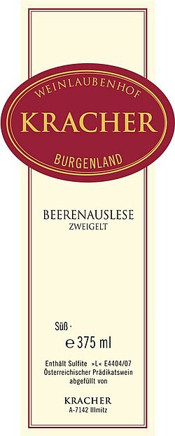Beerenauslese Zweigelt (fruchtsüß) 2012