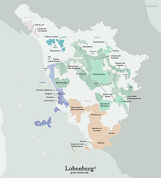 Toskana Karte Toskana Wein Karte