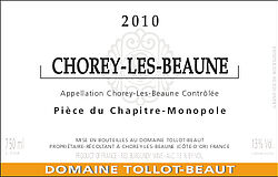 Chorey les Beaune Piece du Chapitre Monopole 2011