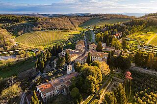 Weingut Mazzei aus der Vogelperspektive