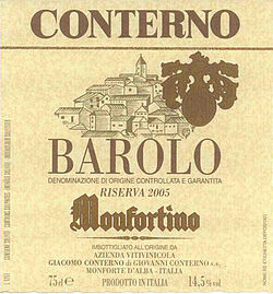 Barolo Riserva Monfortino 2006