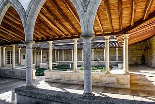 Anwesen und Hof des Weinguts La Mission Haut Brion