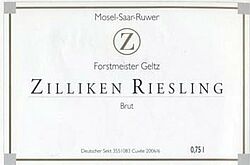Riesling Sekt brut Flaschengärung 2011