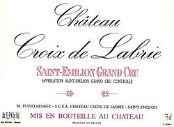 Chateau Croix de Labrie Grand Cru 2010