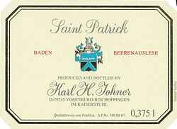 Dessertwein Cuvee Sankt Patrick (Beerenauslese) (fruchtsüß) 2009