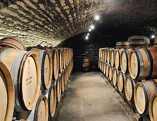 Vinkælder på Domaine Lamarche