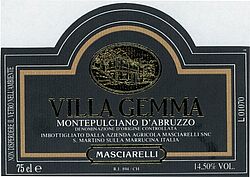 Montepulciano d'Abruzzo Villa Gemma 2006