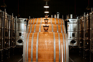 Weinfässer Domaine Pelle