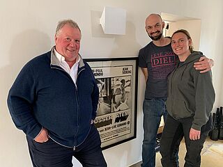 Heiner Lobenberg mit Silvain und Caroline Diel - French Connection