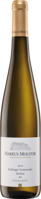 Riesling Zeltinger Sonnenuhr Auslese ** Goldene Kapsel (fruchtsüß)