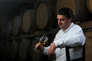 Mladen Rožanic im Weinkeller
