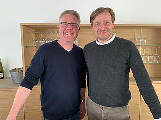 Oliver Haag mit Mitarbeiter Christoph