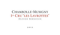 Chambolle Musigny Lavrottes 1er Cru 2012