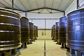 Weinkeller der Bodegas Artadi de Laguardia