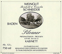(Blauer) Silvaner Kabinett trocken 2012