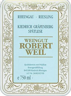 Kiedrich Gräfenberg Riesling Spätlese (fruchtsüß) 2019