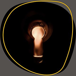 Udsigt gennem et nøglehul ind i Lobenbergs skattekammer