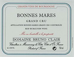 Bonnes Mares Grand Cru 2012
