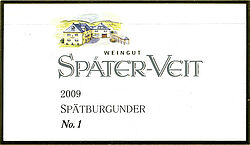 Spätburgunder No. 1 trocken 2011