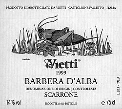 Barbera d'Alba Scarrone Vigna Vecchia 2013