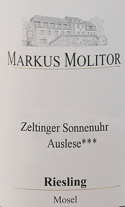 Riesling Zeltinger Sonnenuhr Auslese *** Weiße Kapsel (Versteigerungswein) trocken 2012