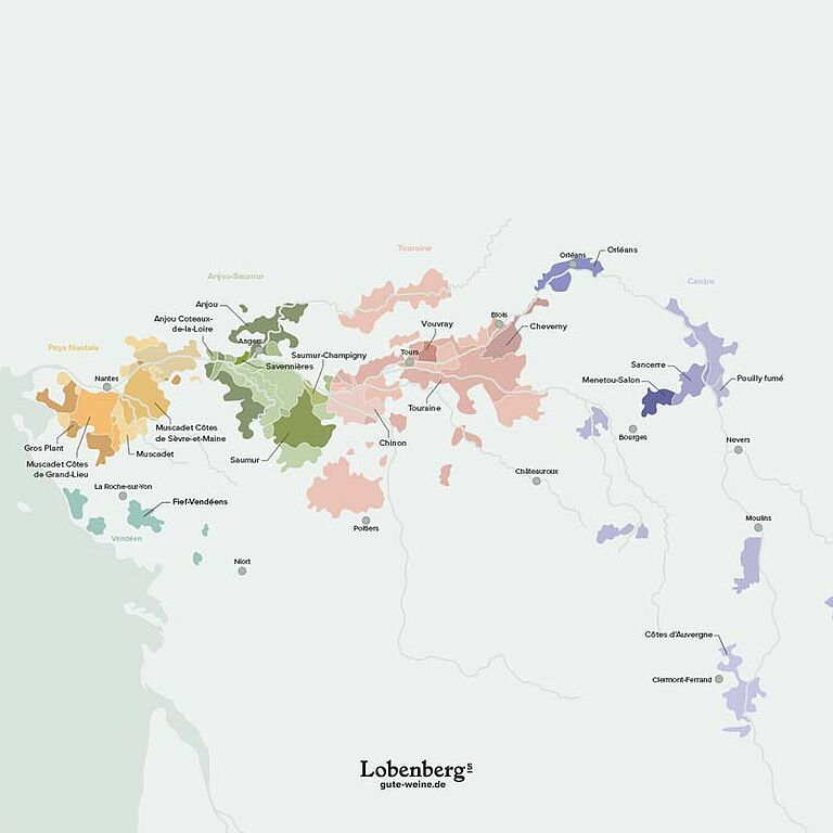 Loire Weinkarte