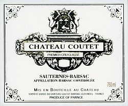 Chateau Coutet 1er Cru Classe (fruchtsüß) 2014