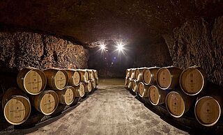 Vinkælder, vintønder Bouvet Ladubay